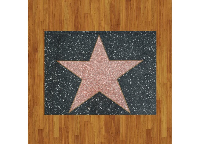 Наклейка на пол Звезда на Голивудской аллее славы